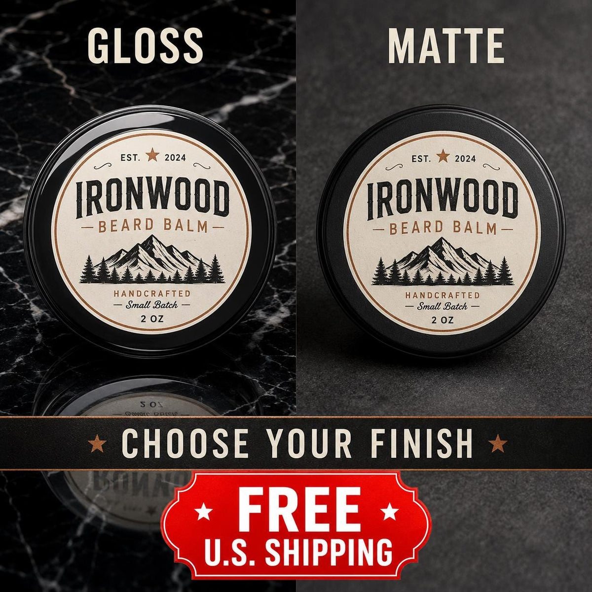 Custom Beard Balm Labels