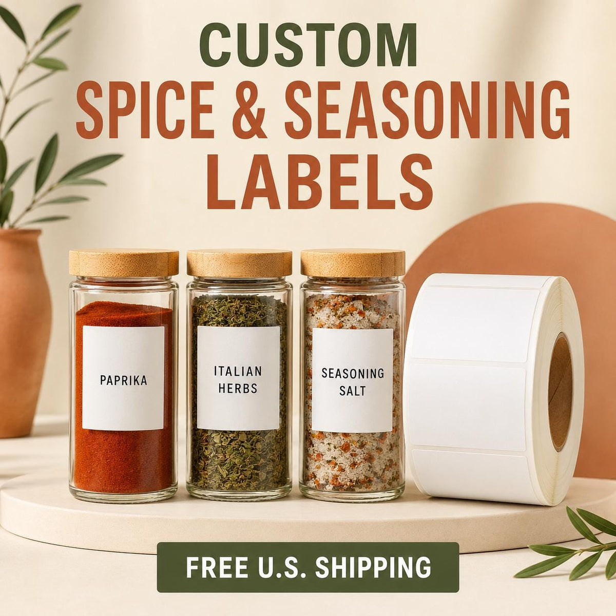 Custom Spice Jar Labels