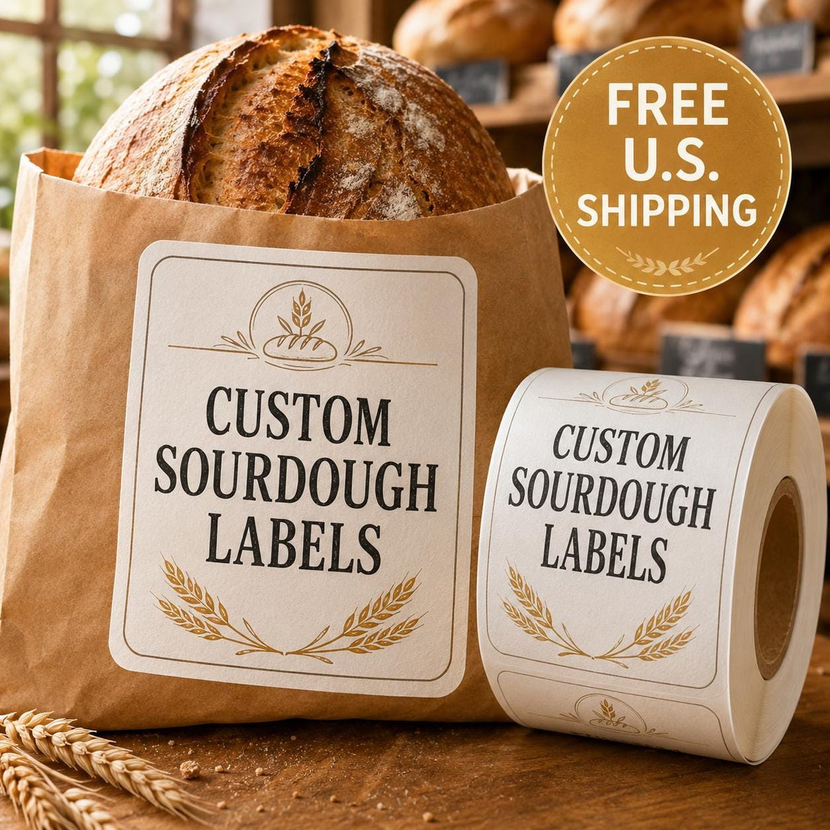 Custom Sourdough Bread Labels