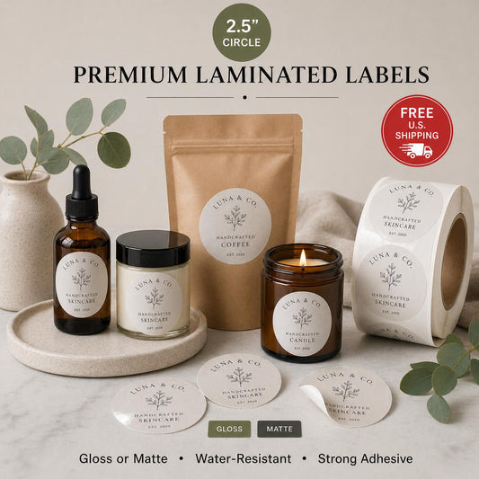 Custom 2.5" Circle Labels