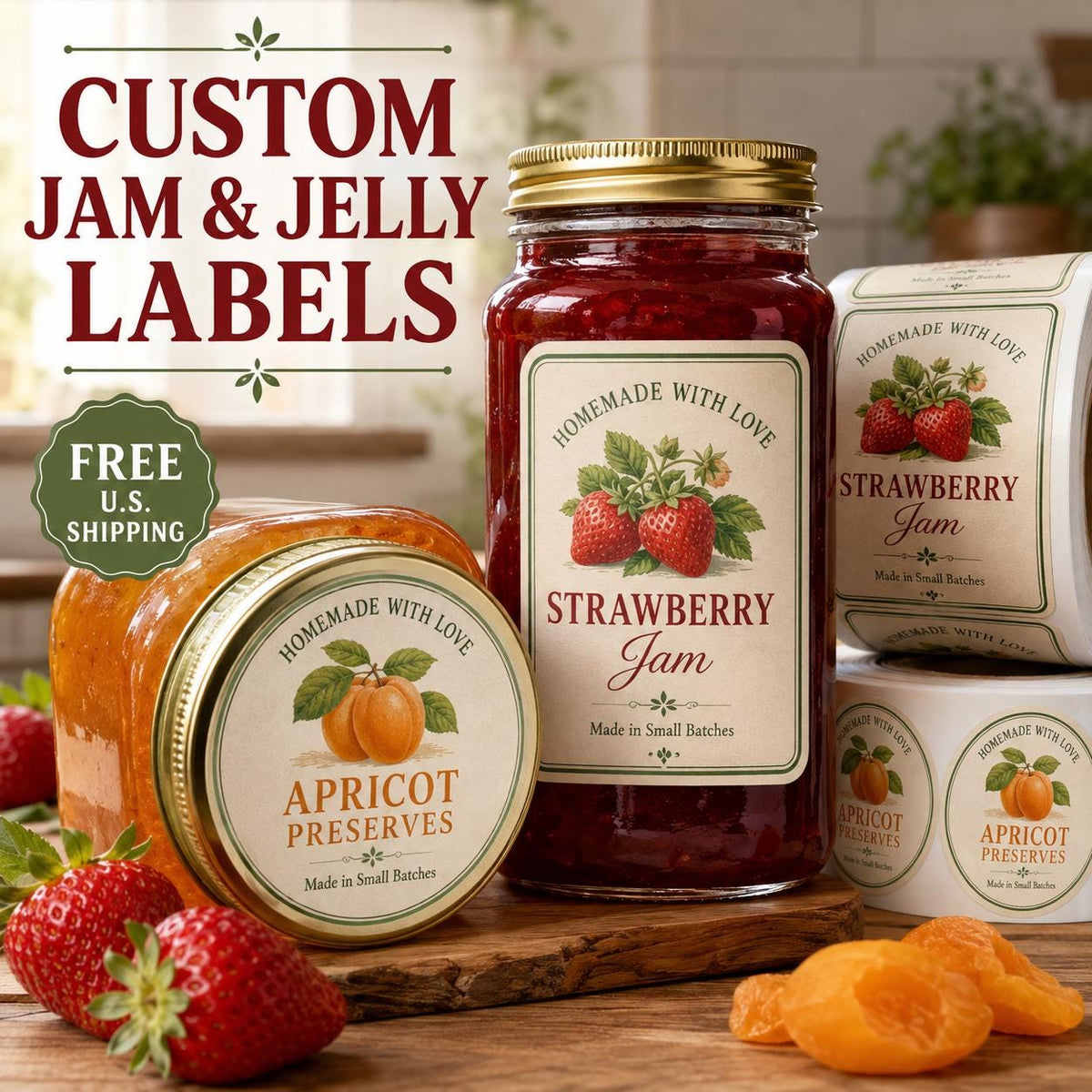 Custom Jam & Jelly Labels