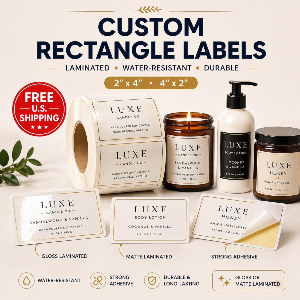 Custom 4x2 Labels