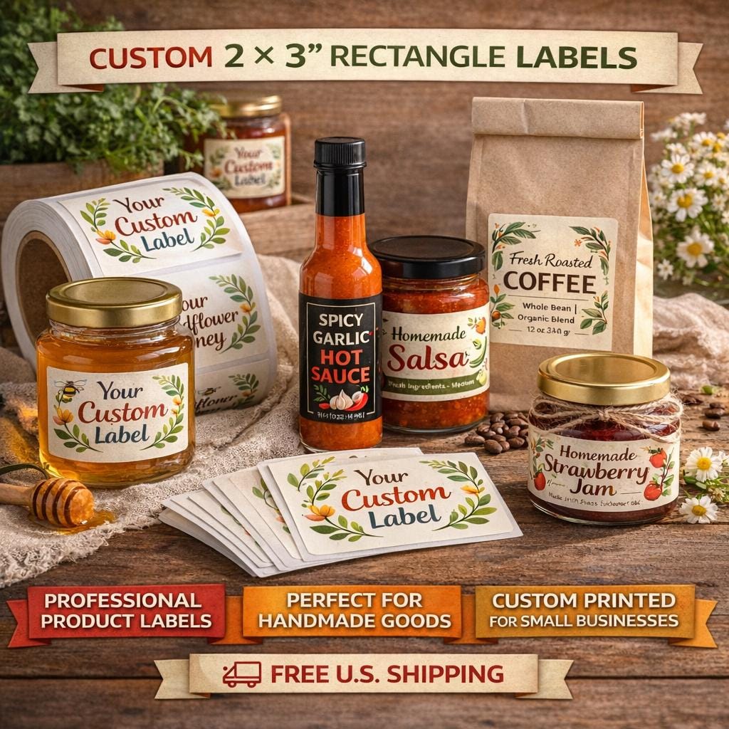 Custom 2x3 Labels