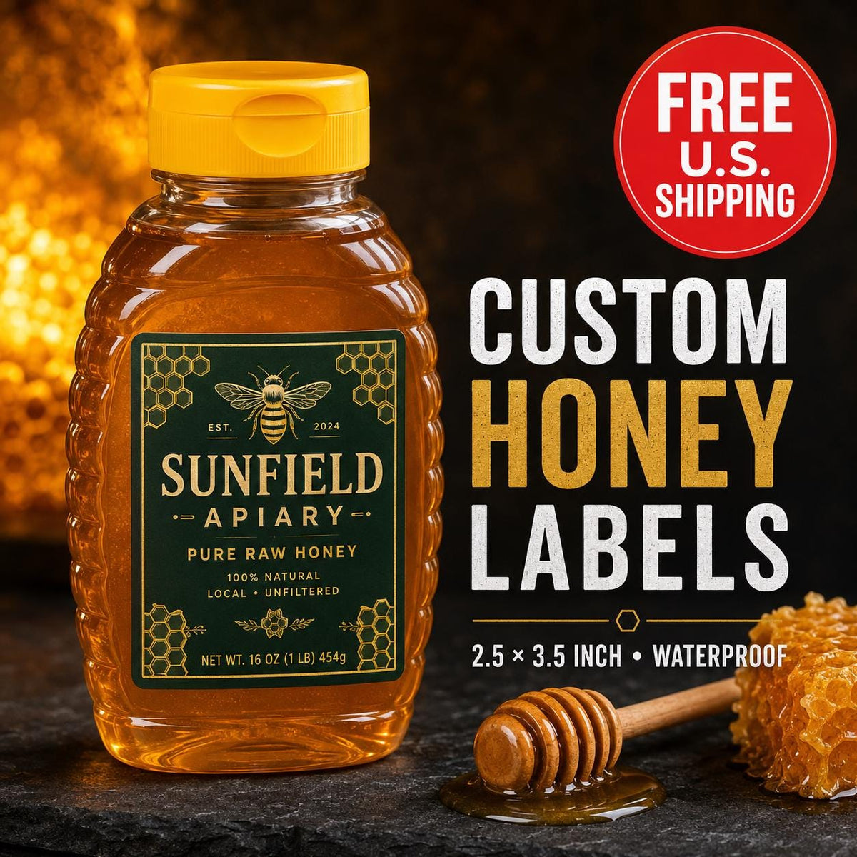Custom Honey Labels