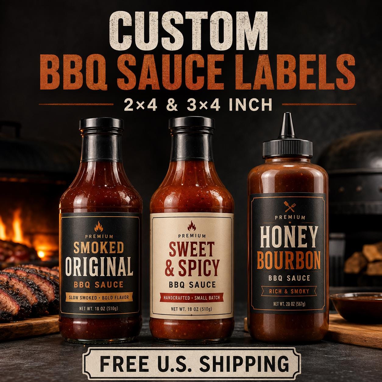 Custom BBQ Sauce Labels