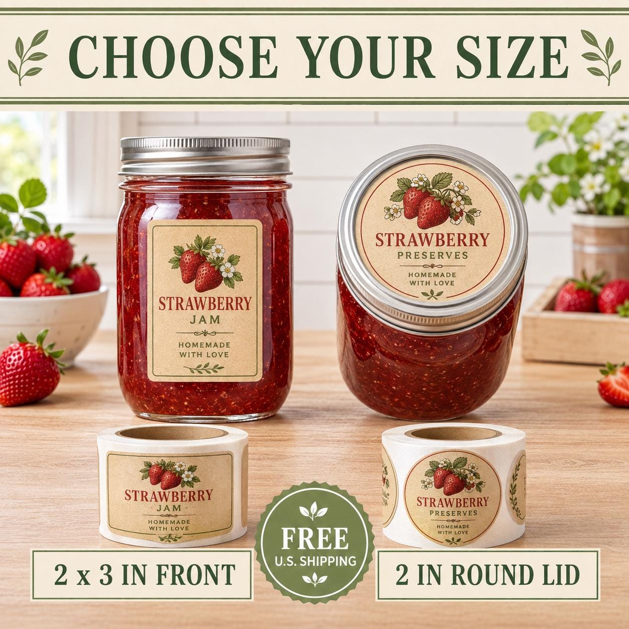 Custom Jam & Jelly Labels