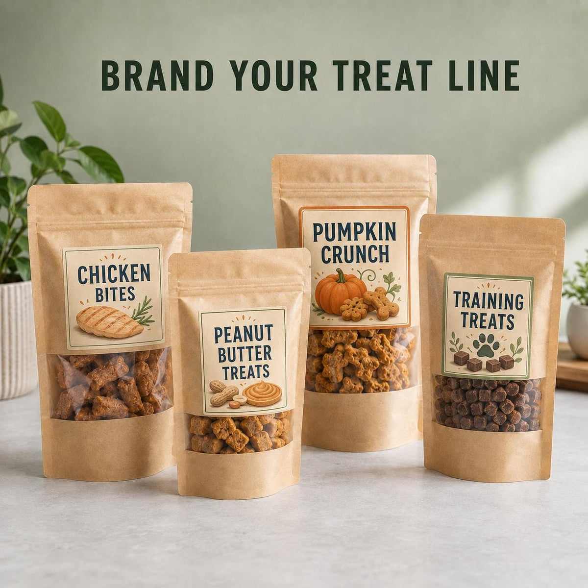Custom Dog Treat Bag Labels