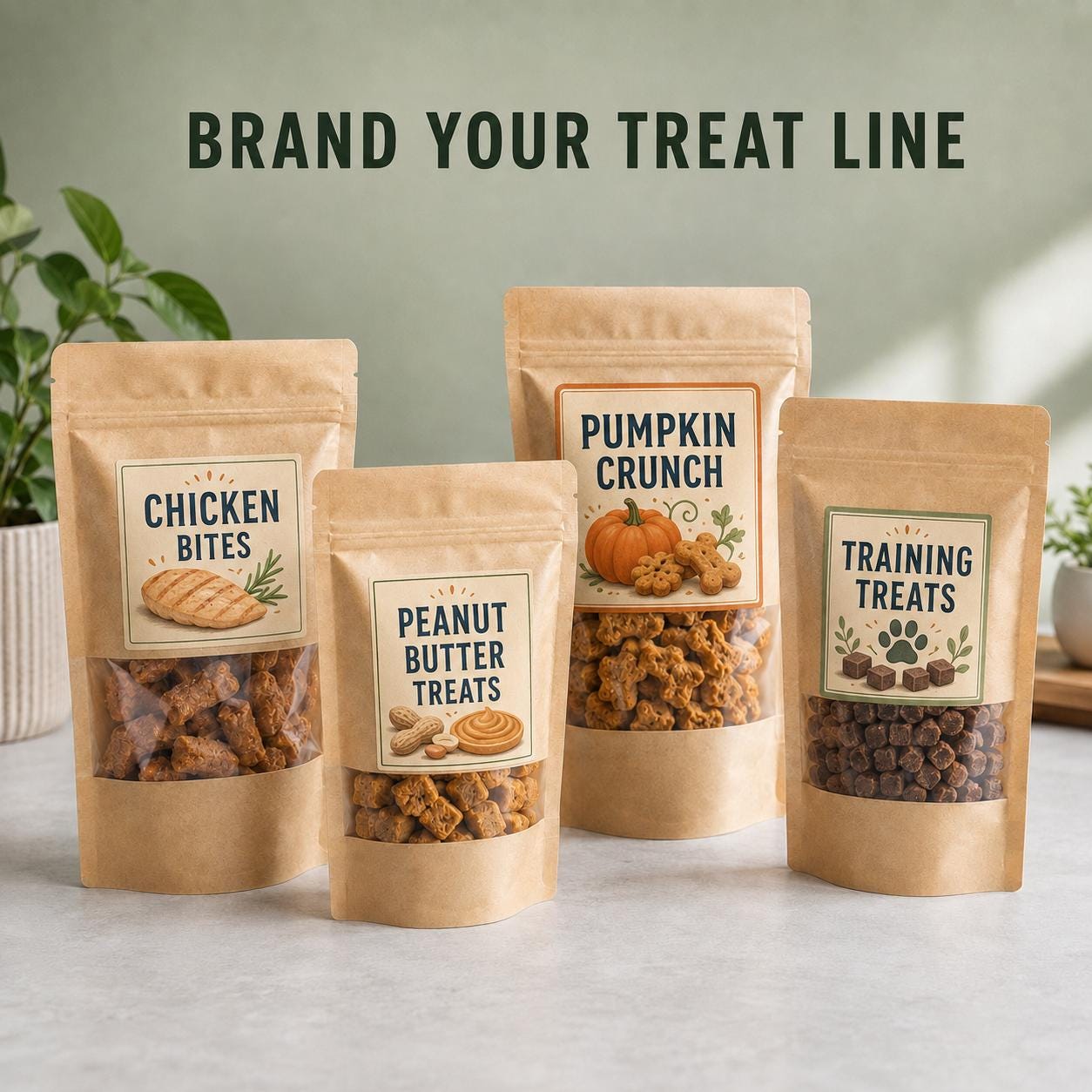 Custom Dog Treat Bag Labels