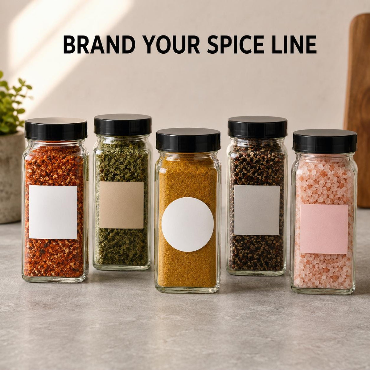 Custom Spice Jar Labels