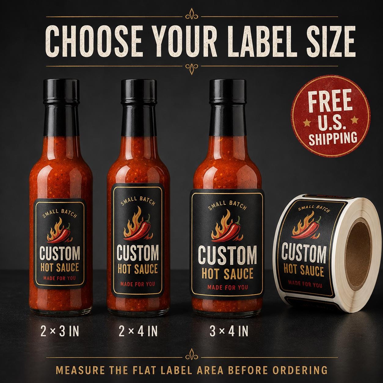 Custom Hot Sauce Labels