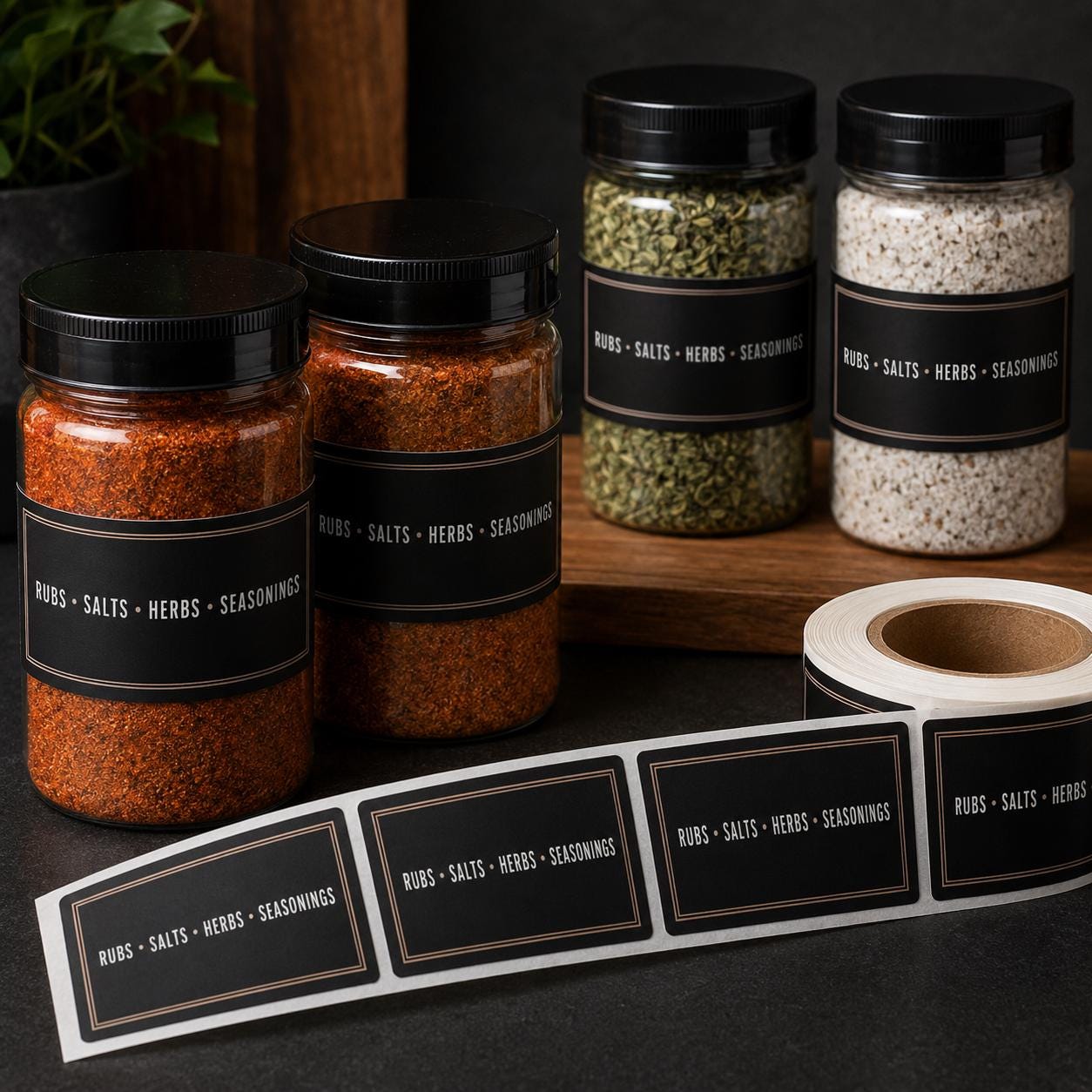Custom Spice Jar Labels
