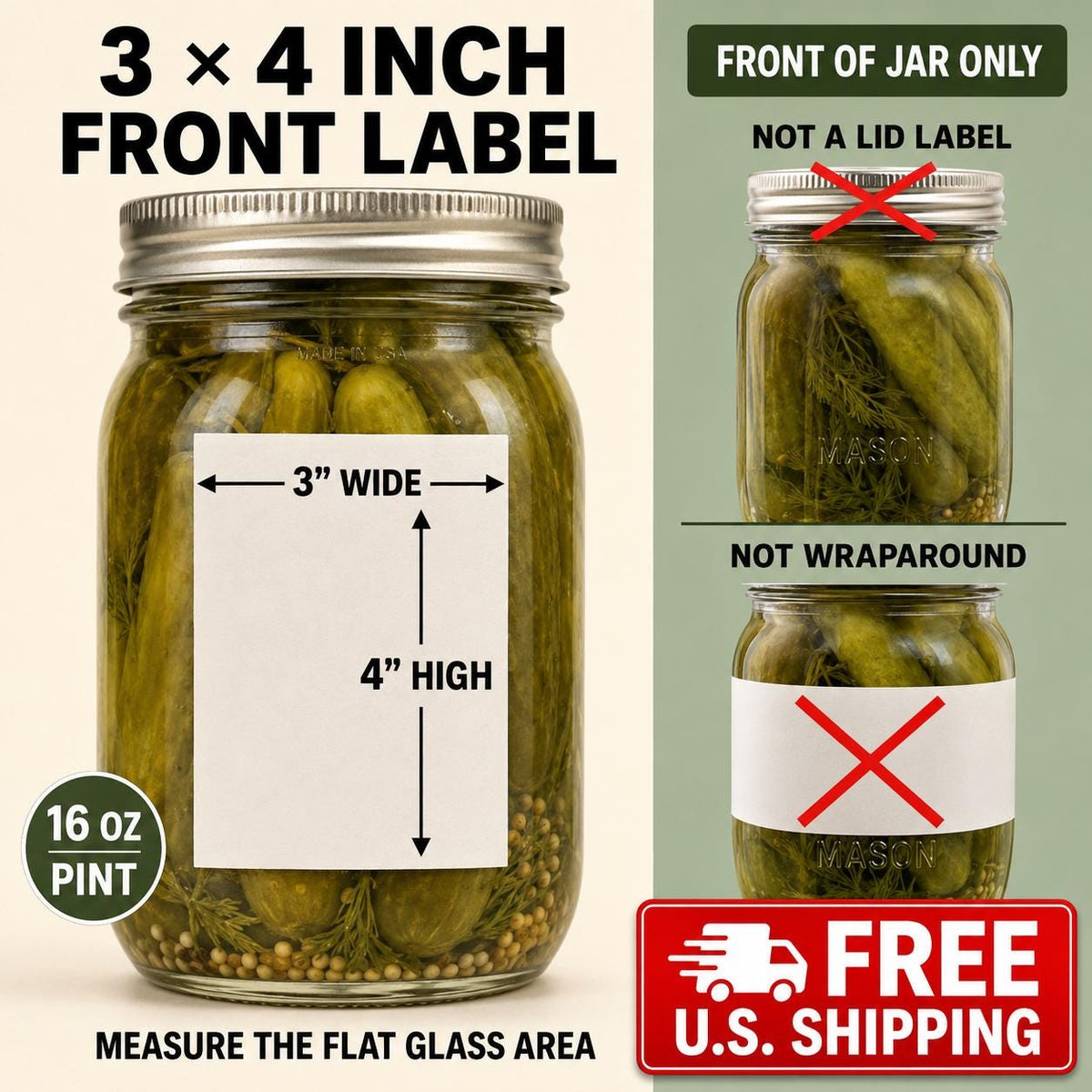 Custom Pickle Jar Labels