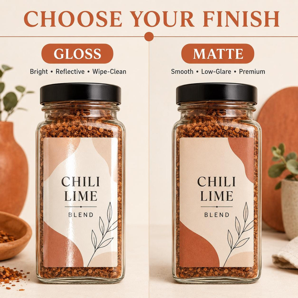 Custom Spice Jar Labels
