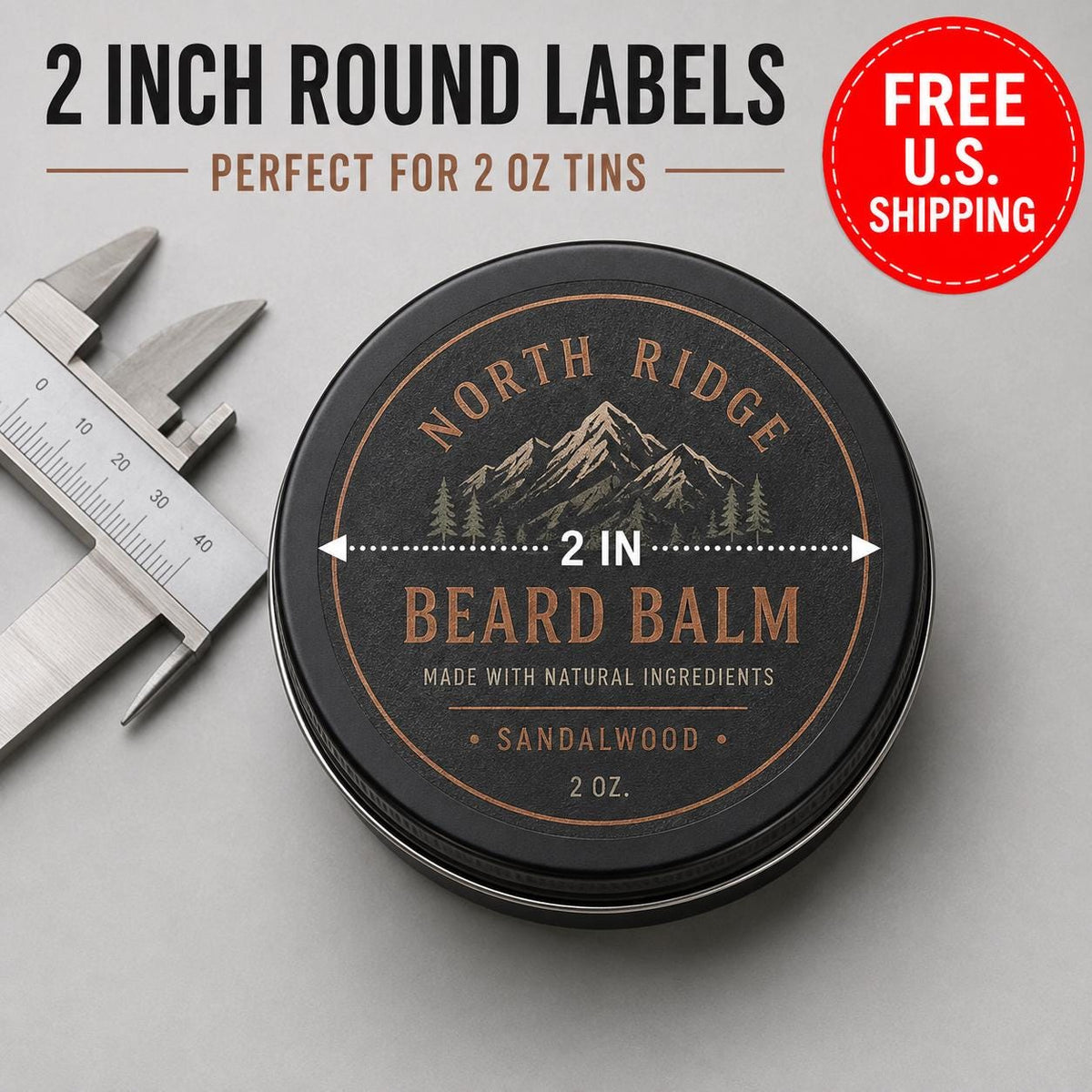 Custom Beard Balm Labels