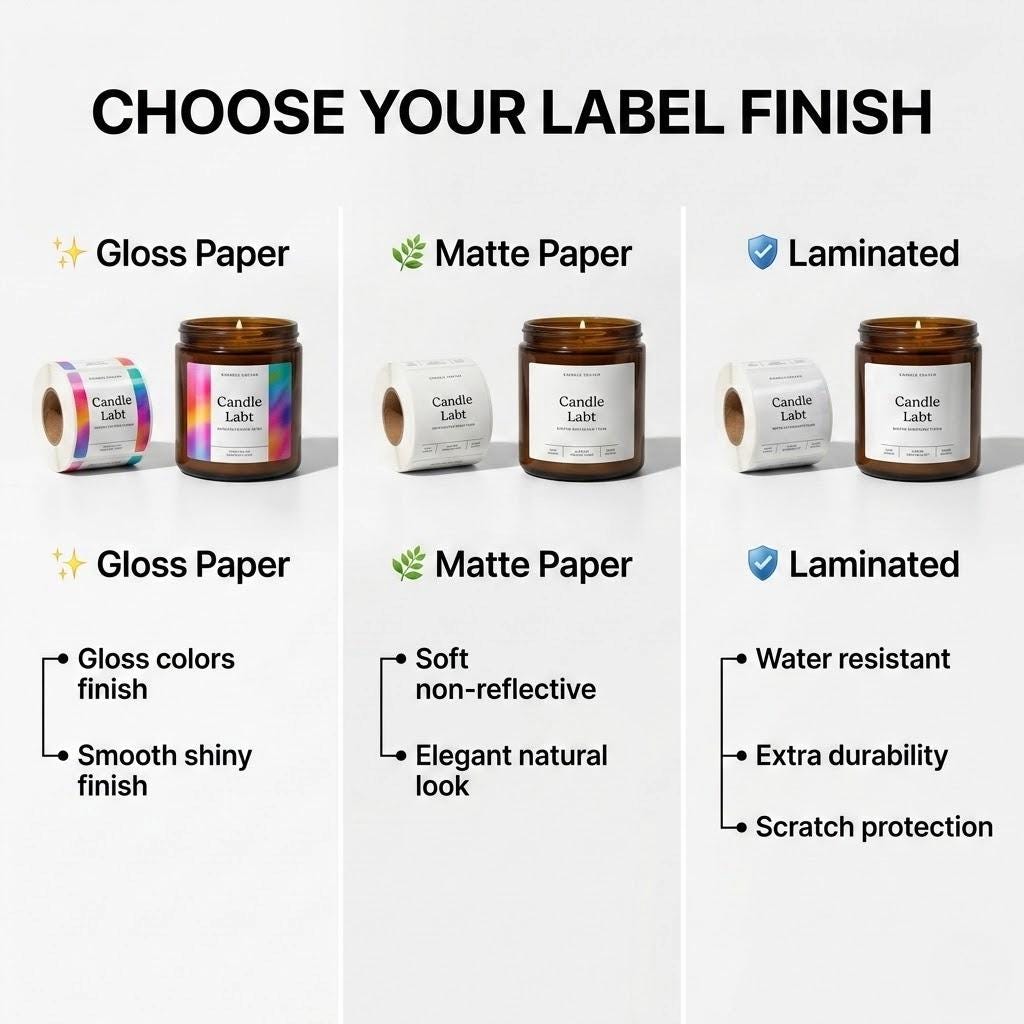 Custom 3x3 Candle Labels