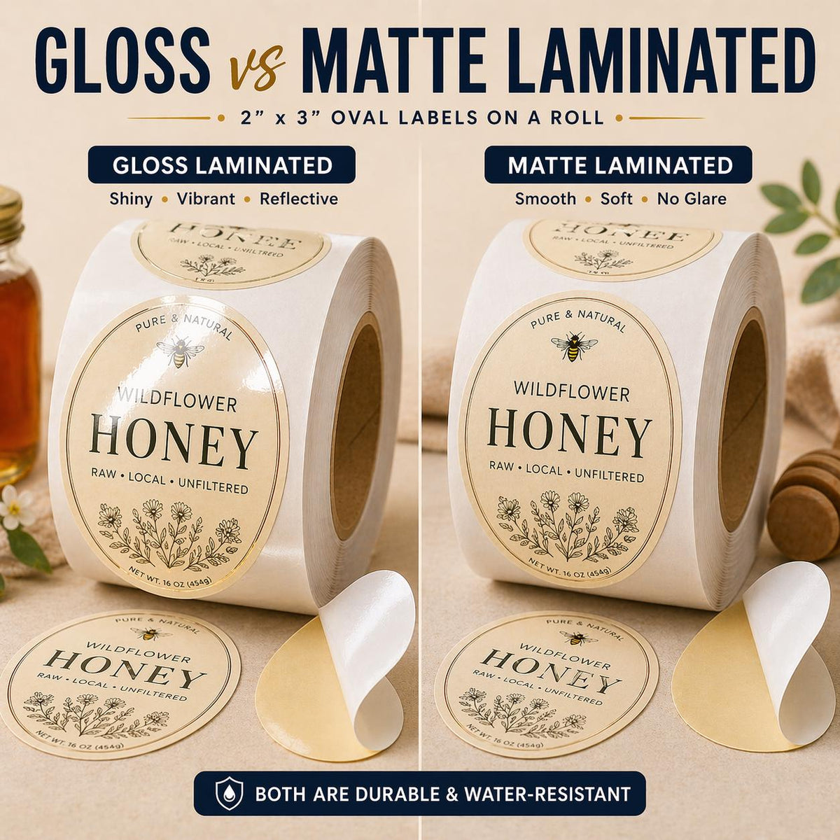 Custom 2x3 Oval Labels