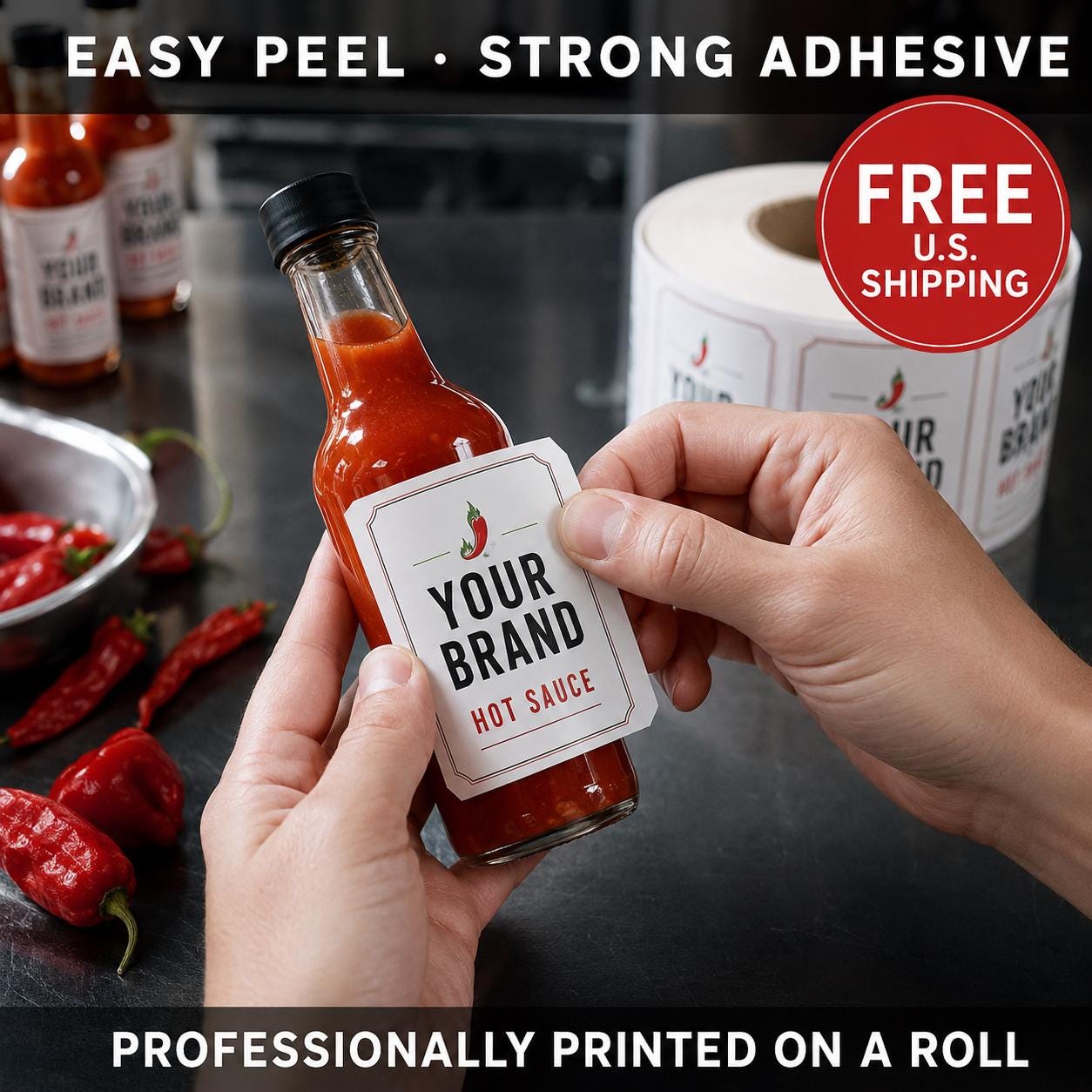Custom Hot Sauce Labels
