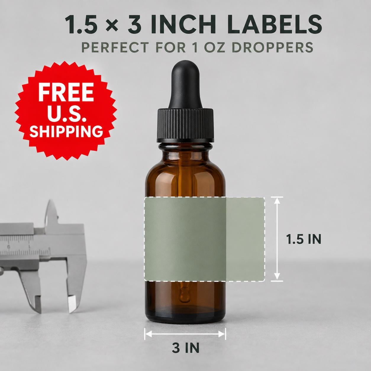 Custom Serum Bottle Labels
