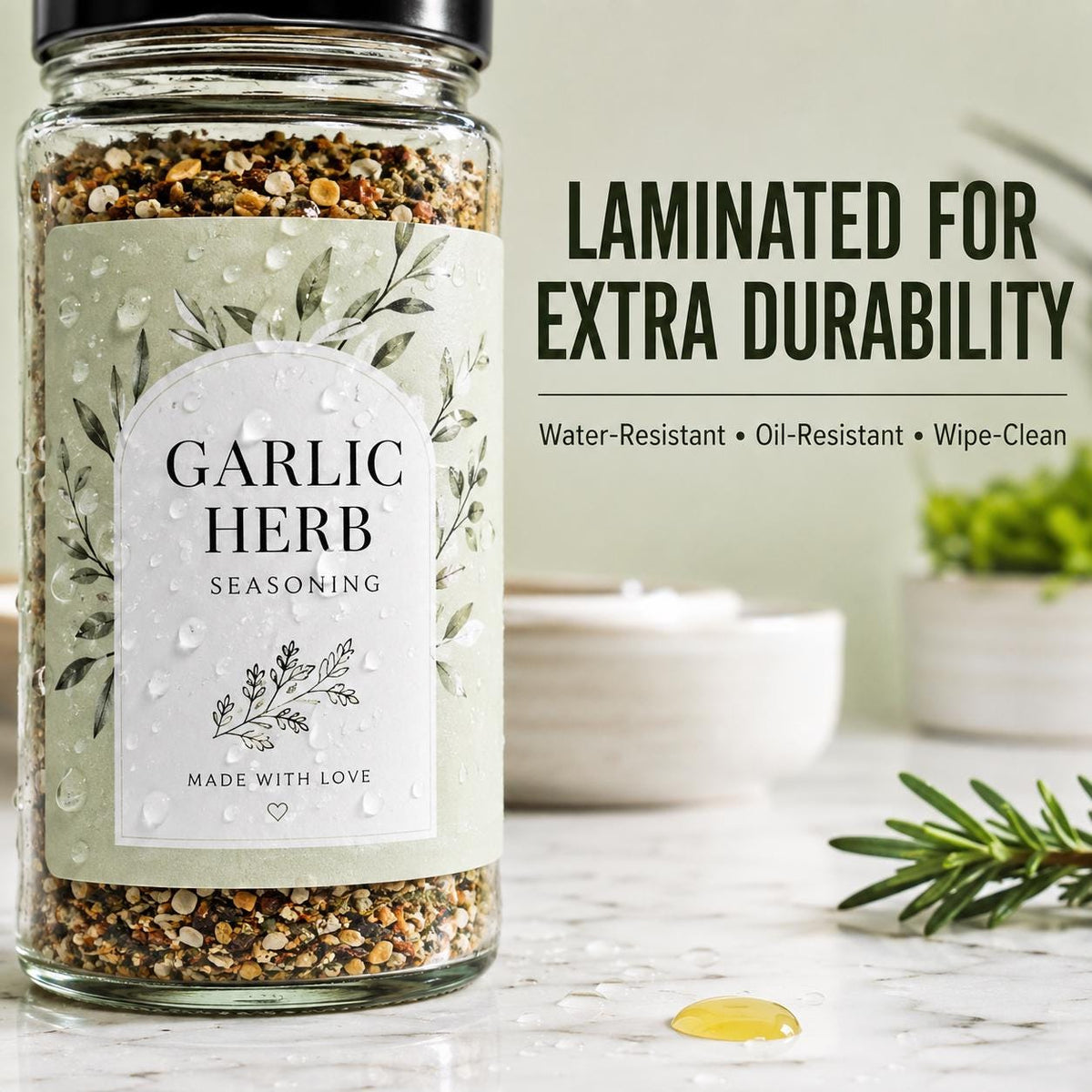 Custom Spice Jar Labels