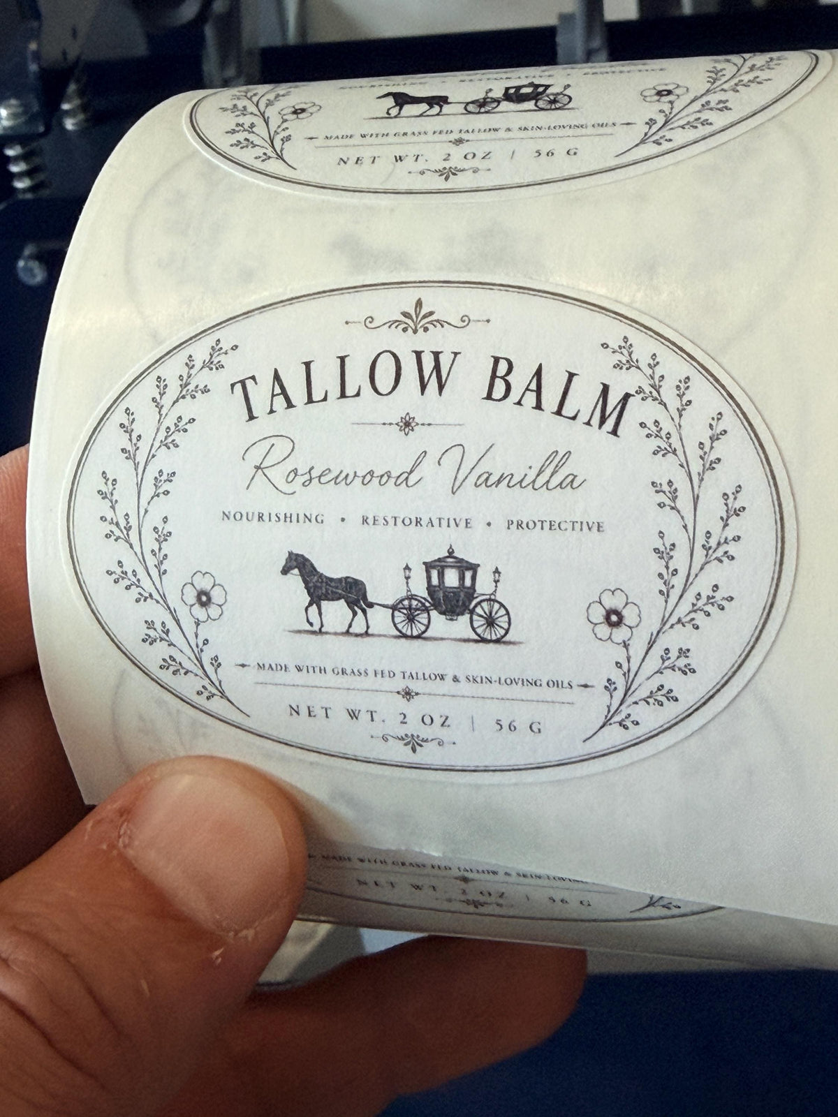 Custom 2x3 Oval Labels