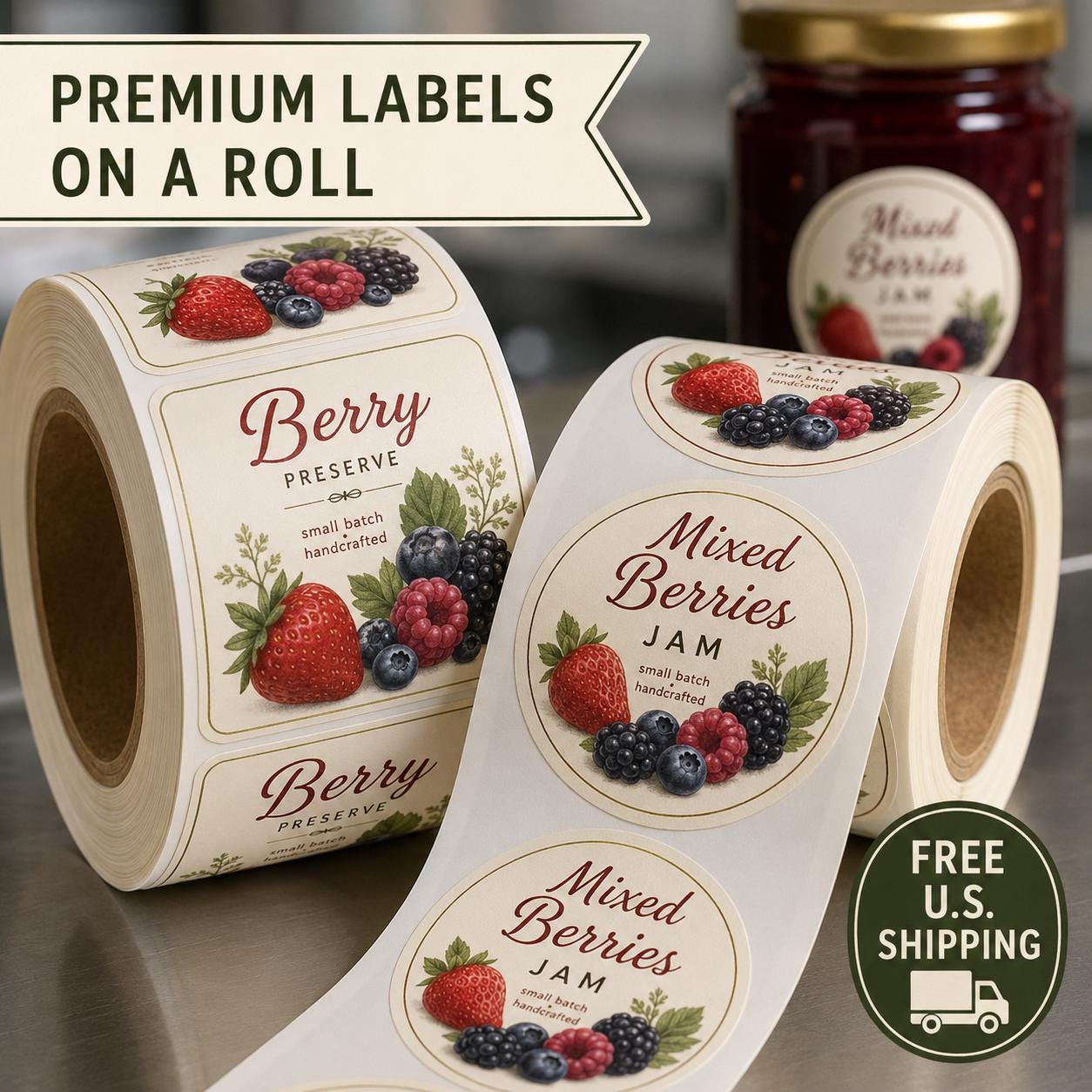 Custom Jam & Jelly Labels