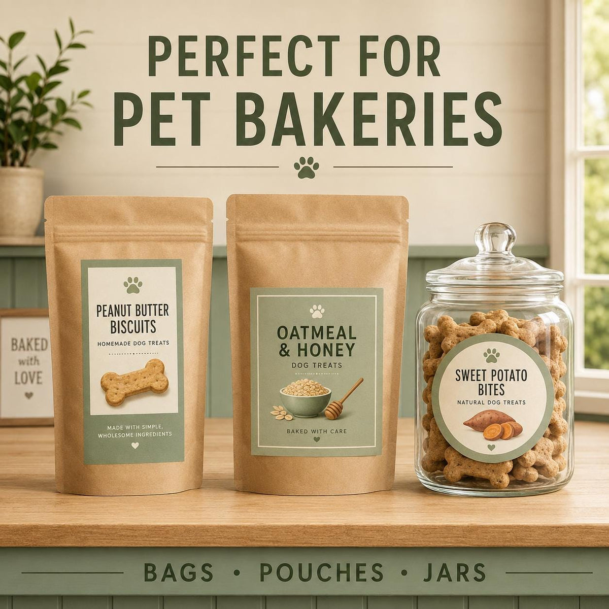 Custom Dog Treat Bag Labels