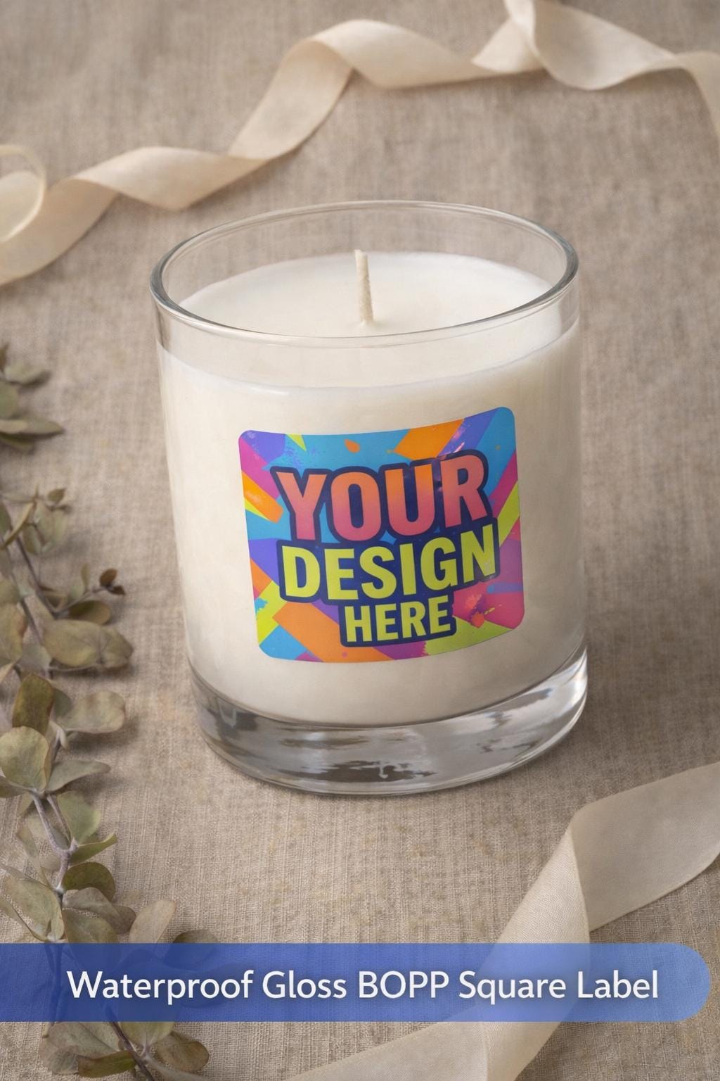 Custom 3x3 Candle Labels