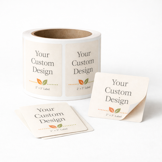 Custom 2" × 3" Rectangle Labels (Gloss or Matte Paper)