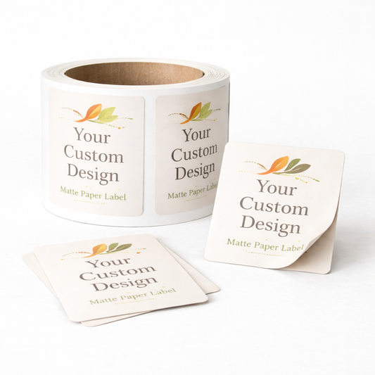 Custom Square Labels (Gloss or Matte Paper)