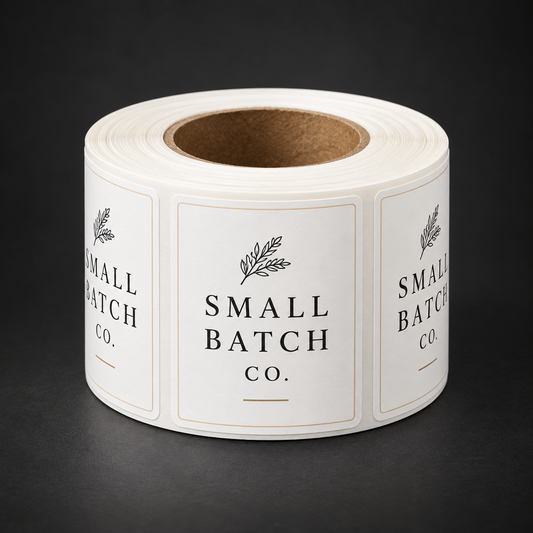 Custom Bag Seal Labels - custom printed labels on a roll