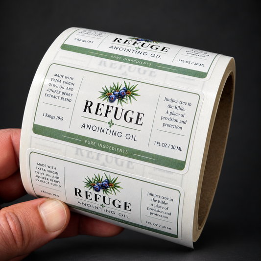 Custom 2 x 3 Rectangle Labels - real printed labels on a roll