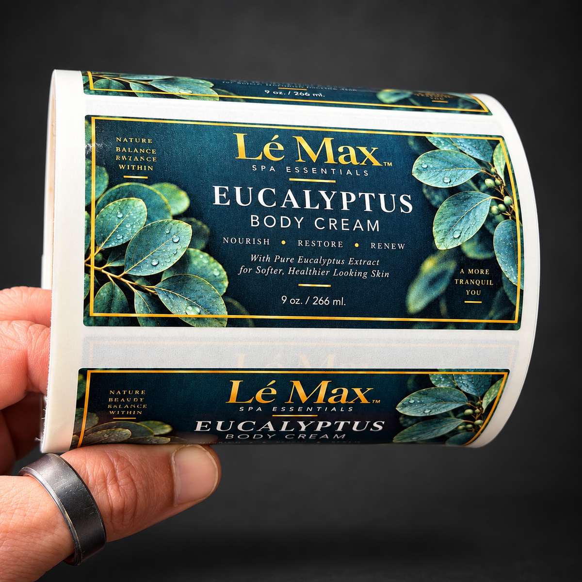 Custom 4 x 2 Rectangle Labels - real printed labels on a roll