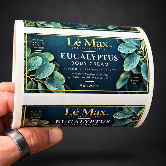 Custom 4 x 2 Rectangle Labels - real printed labels on a roll