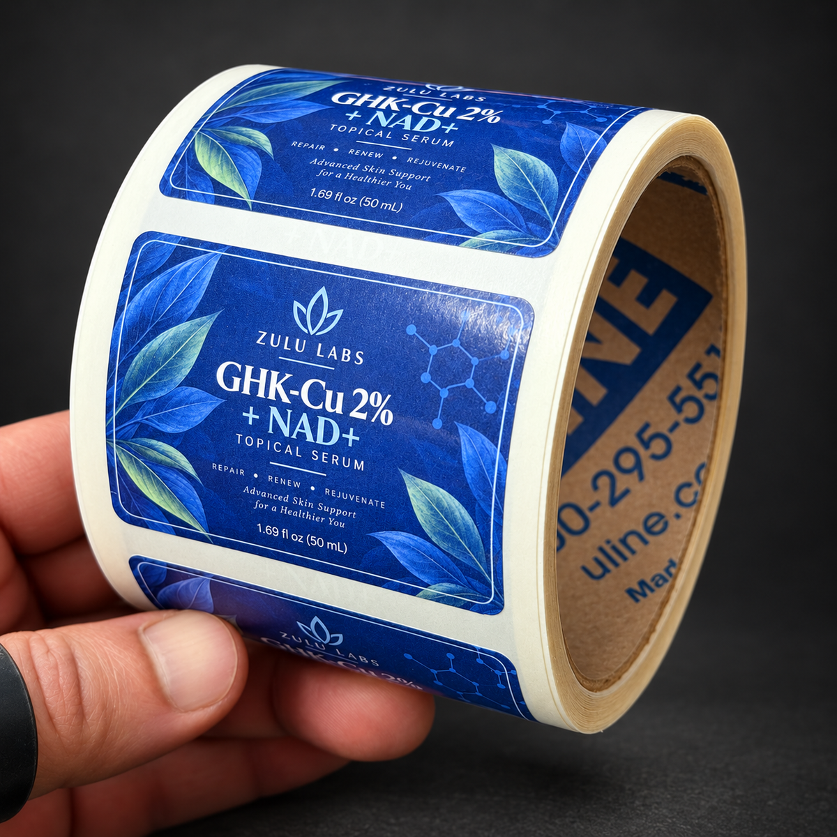 Custom Rectangle Labels - real printed labels on a roll